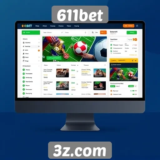 Experiência do usuário no design do site 611bet